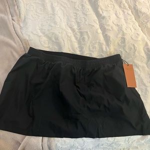 Girlfriend Collective black Birdie Skort